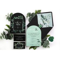 invitatie moderna in forma de arc invitatie moderna in forma de arc