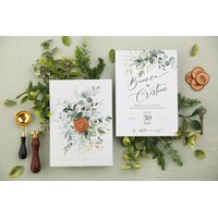 invitatie cu verdeata si frunze invitatie cu verdeata si frunze