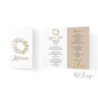 meniu de nunta toamna cu plante uscate si nuante de crem