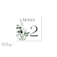 numar de masa pentru nunti moderne cu greenery si verdeata decorativa numar de masa pentru nunti moderne cu greenery si verdeata decorativa