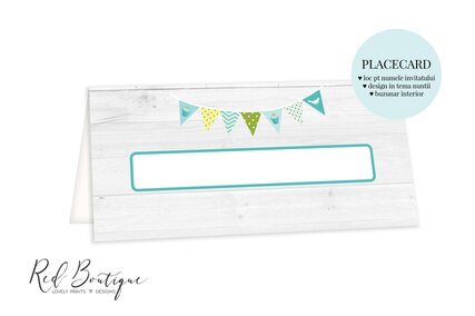 plic pentru bani de botez cu albastru si ghirlanda