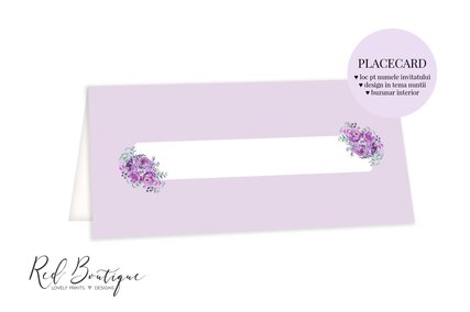 plic pentru bani mov cu flori