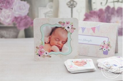 placecard botez cu buzunar pentru bani si nume invitati