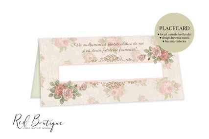 plic pentru bani de nunta vintage cu trandafiri si loc pentru nume