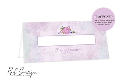 plic pentru darul mirilor mov cu flori