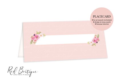 plic de nunta roz cu buzunar pentru bani si loc pentru nume
