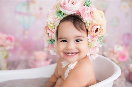 fundal foto cu carusel roz