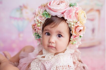 fundal foto cu carusel roz