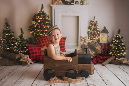 sedinta foto cu copii de craciun