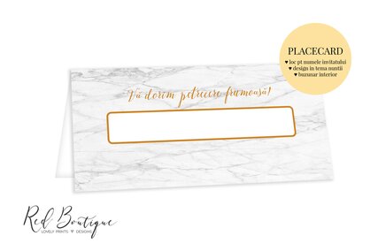 placecard marble alb