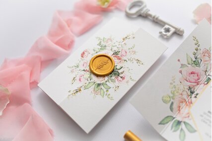 invitatie cu sigiliu auriu