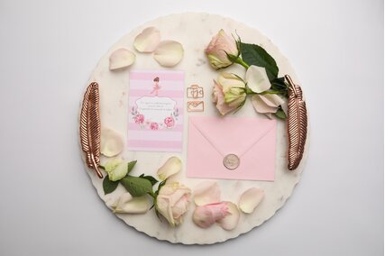 invitatie de botez cu dungi