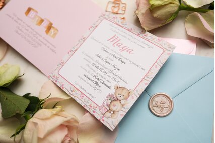 invitatie cu ursuleti pentru fetite