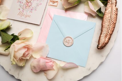 plic cu sigiliu pentru invitatii de botez