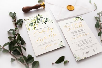 invitatie cu calc si sigiliuinvi