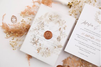 invitatie de nunta de toamna