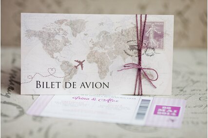 invitatie de nunta travel