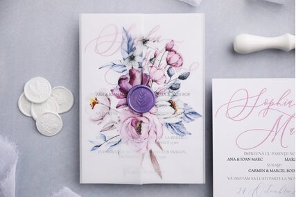 invitatie cu calc si sigiliu