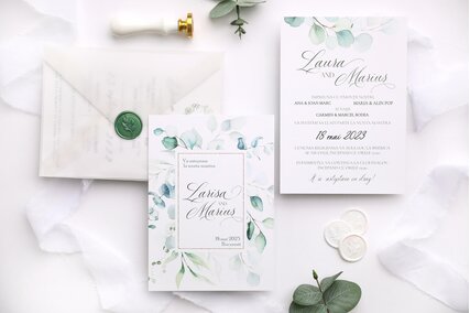 invitatie cu sigiliu verde