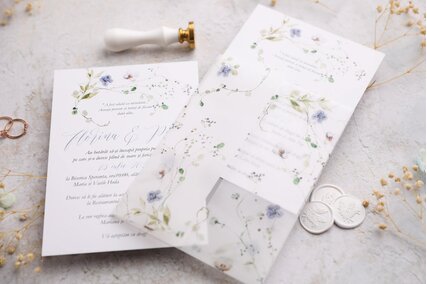 invitatie de nunta delicata