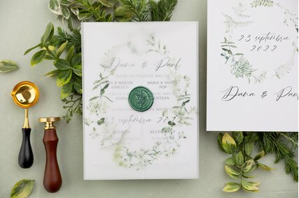 invitatie nunta cu calc