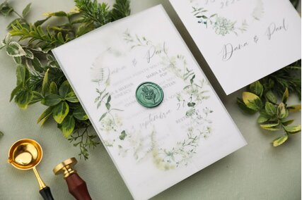 invitatie cu sigiliu de ceara