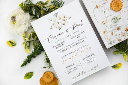 invitatie nunta cu sigiliu de ceara