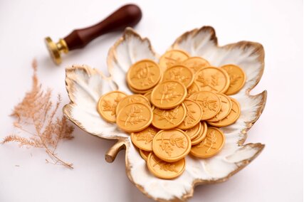 sigiliu de ceara auriu