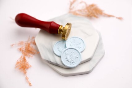 sigilii ceara cu frunze