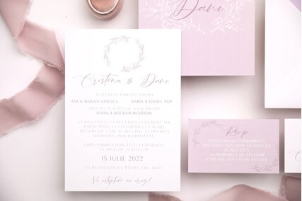 invitatii nunta delicate