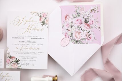 plic alb cu liner floral