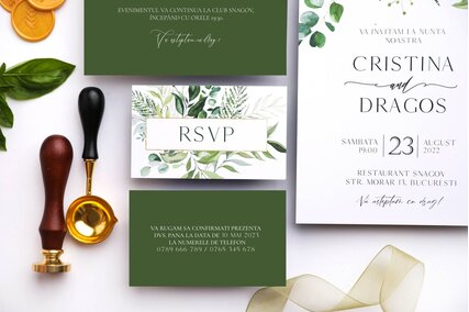 invitatii de nunta in aer liber