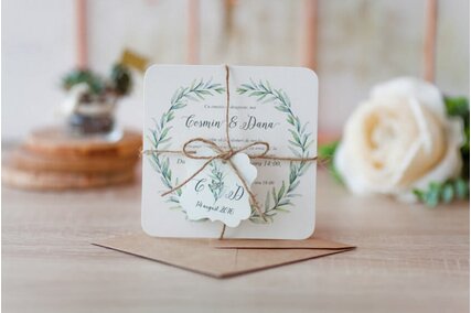 invitatii cu sfoara si biletel