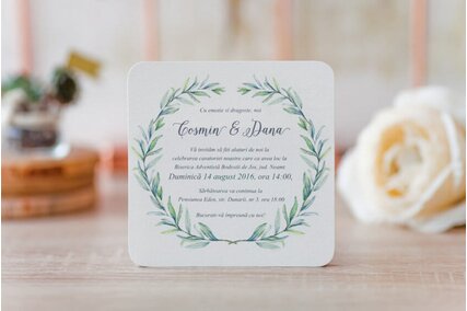 invitatii nunta patrate