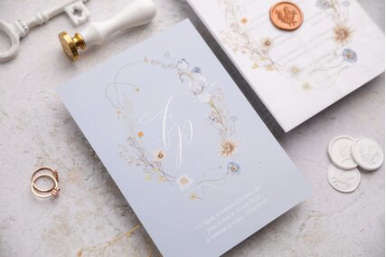 invitatii nunta cu foaie de calc