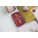 Invitatie de nunta Marsala Flowers cu flori bujori rosii visinii in stil vintage detaliu card cu colturi rotunjite visiniu inchis