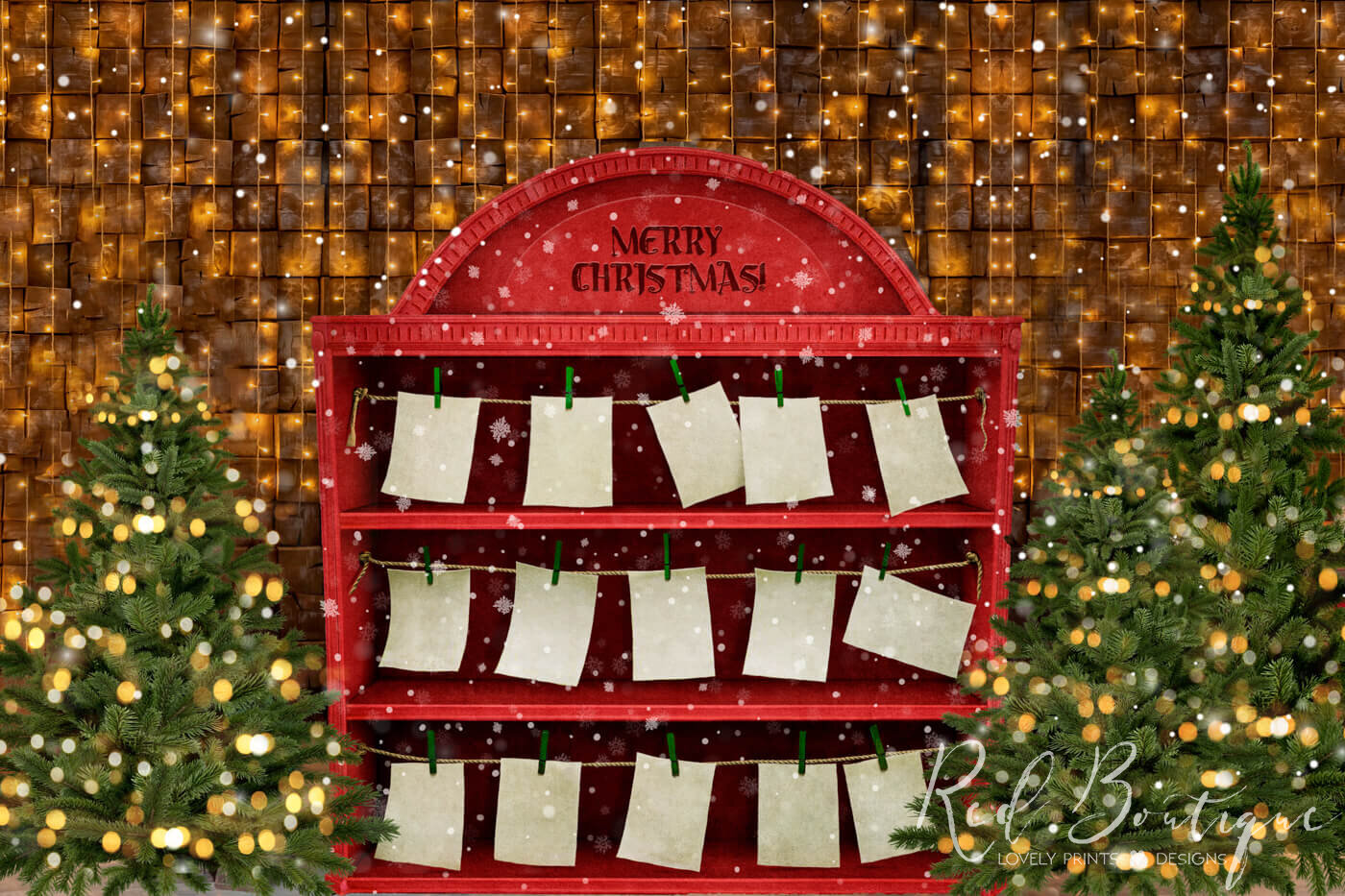 fundal foto de craciun cu posta si scrisori catre mos craciun